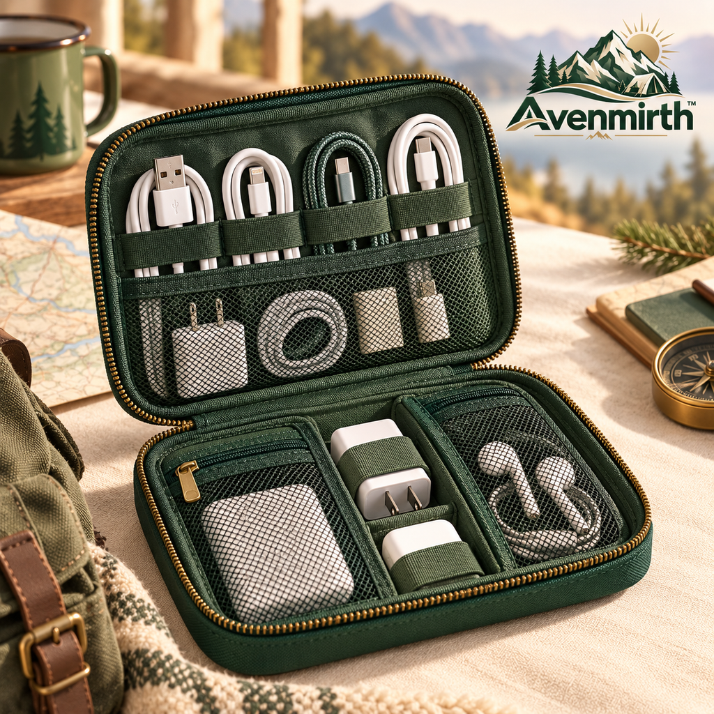 Avenmirth™ Travel Tech Organizer
