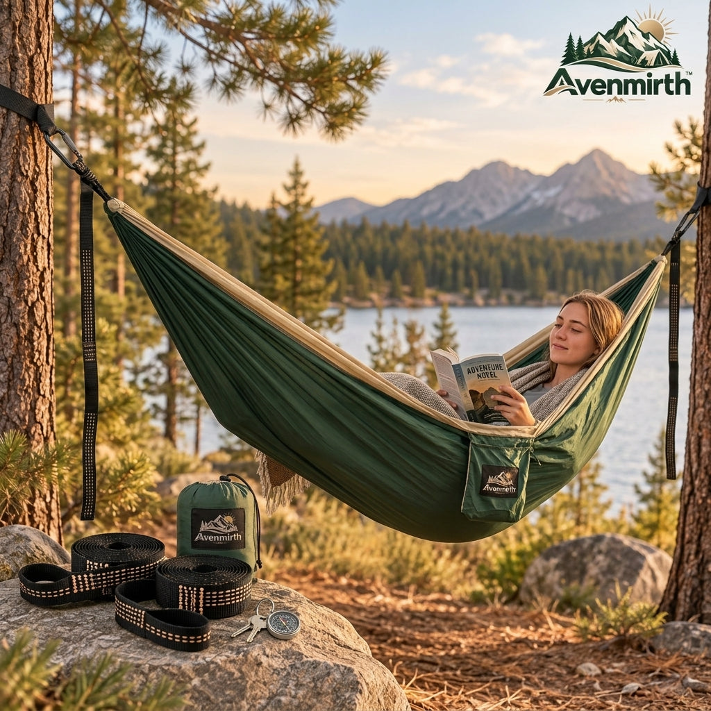 Avenmirth™ Two-Tone Camping Hammock
