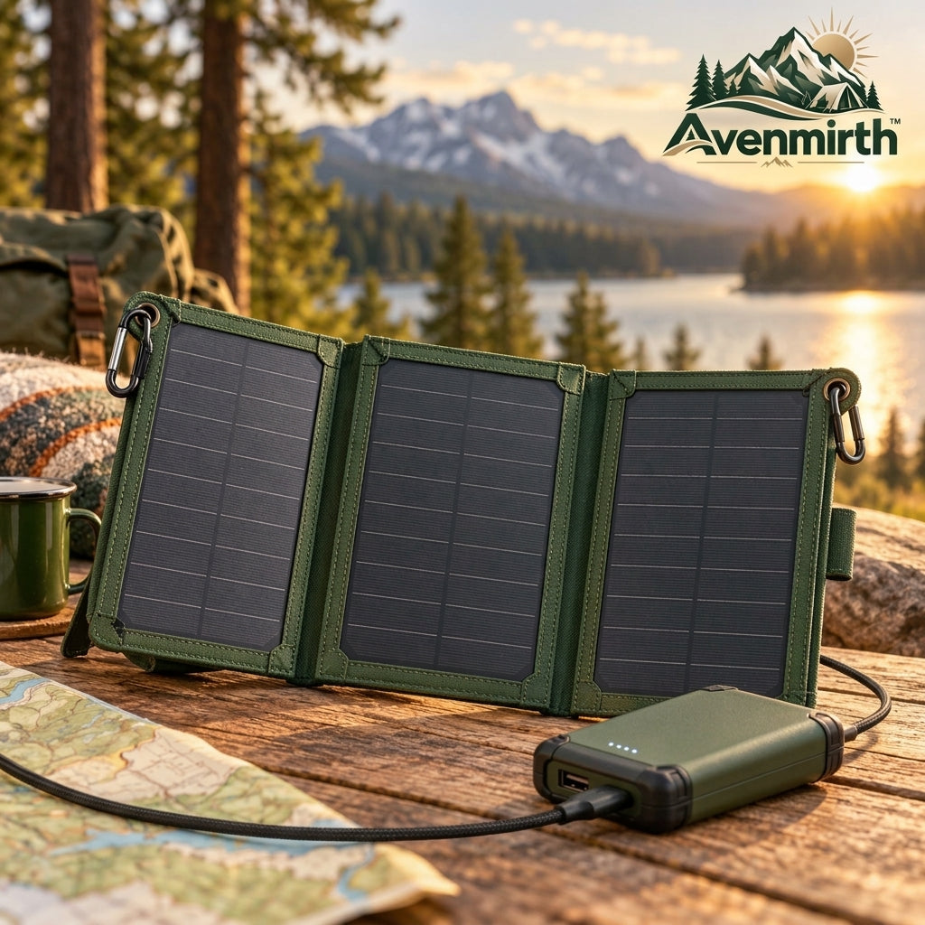 Avenmirth™ Folding Solar Charging Kit