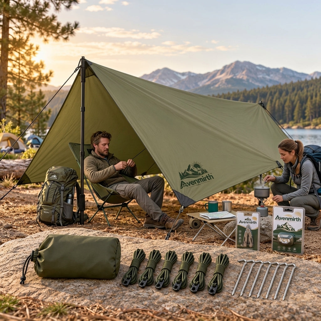 Avenmirth™ Camping Tarp Shelter Kit