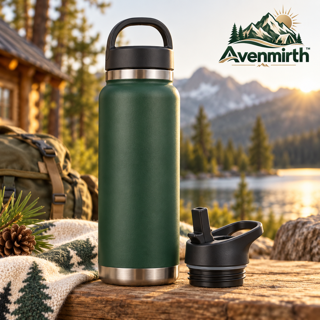 Avenmirth™ Outdoor Bottle with Two Lids