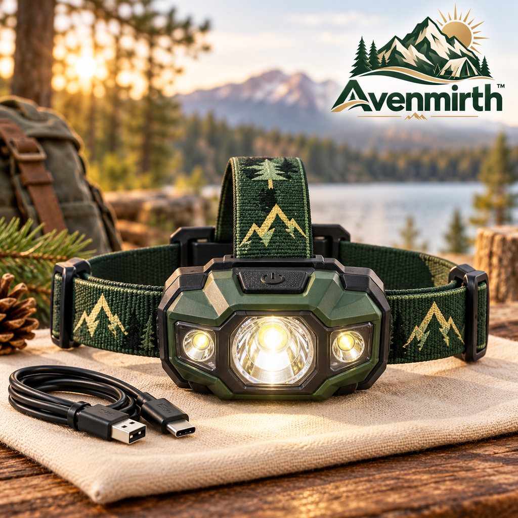 Avenmirth™ Three-Light Outdoor Headlamp