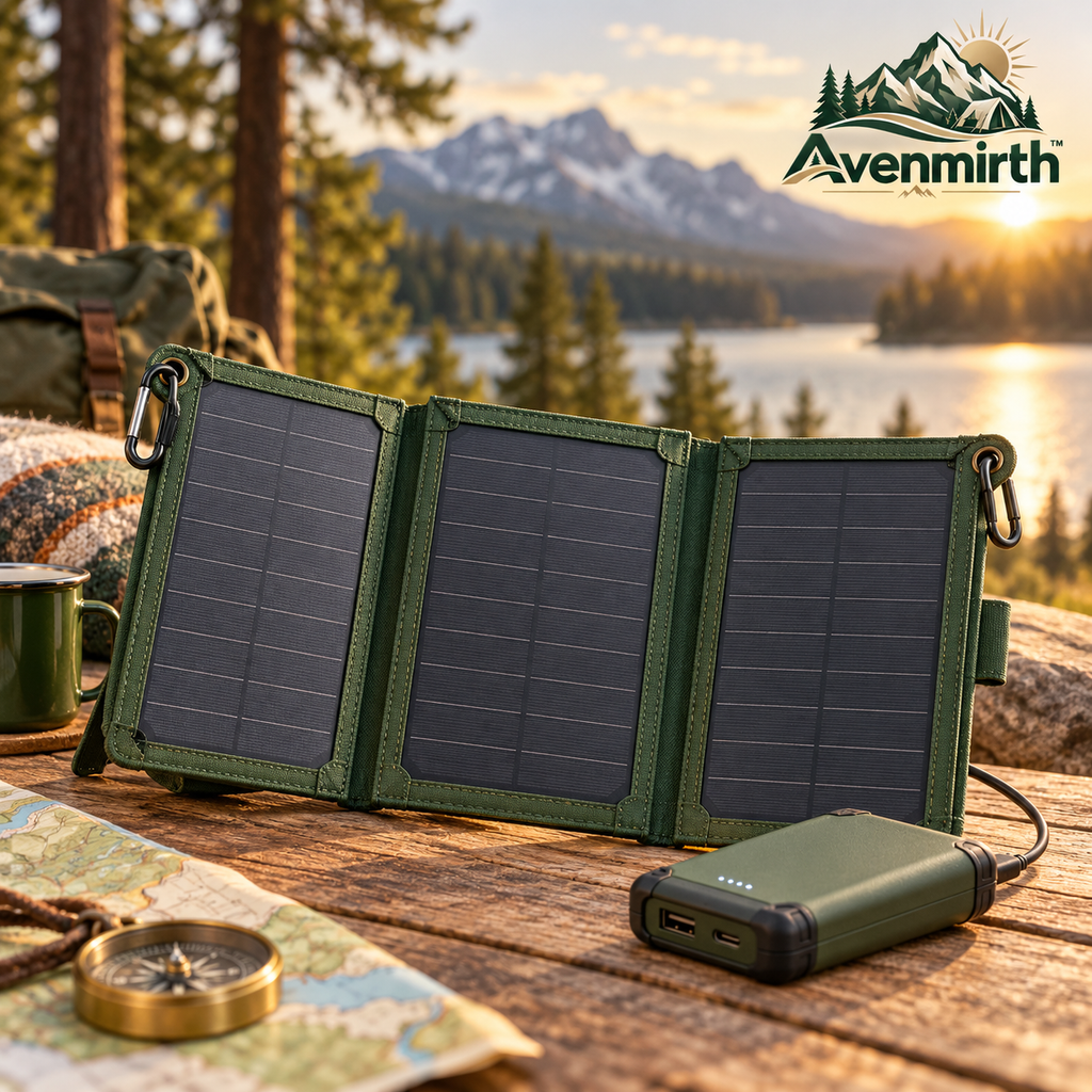 Avenmirth™ Folding Solar Charging Kit