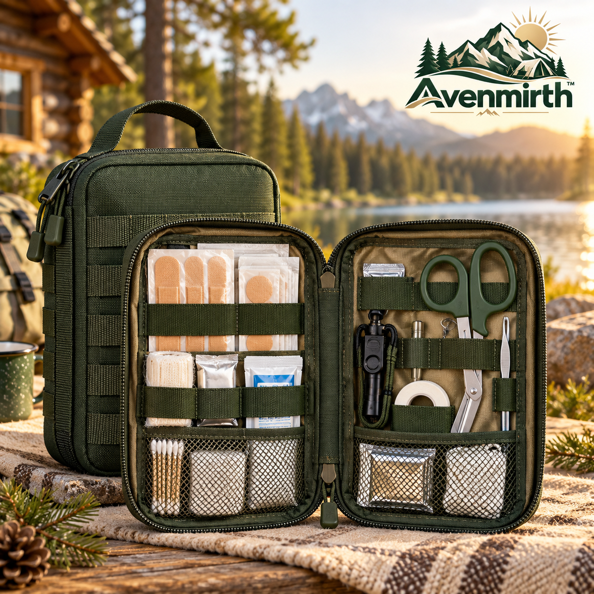 Avenmirth™ Outdoor First Aid Organizer Kit