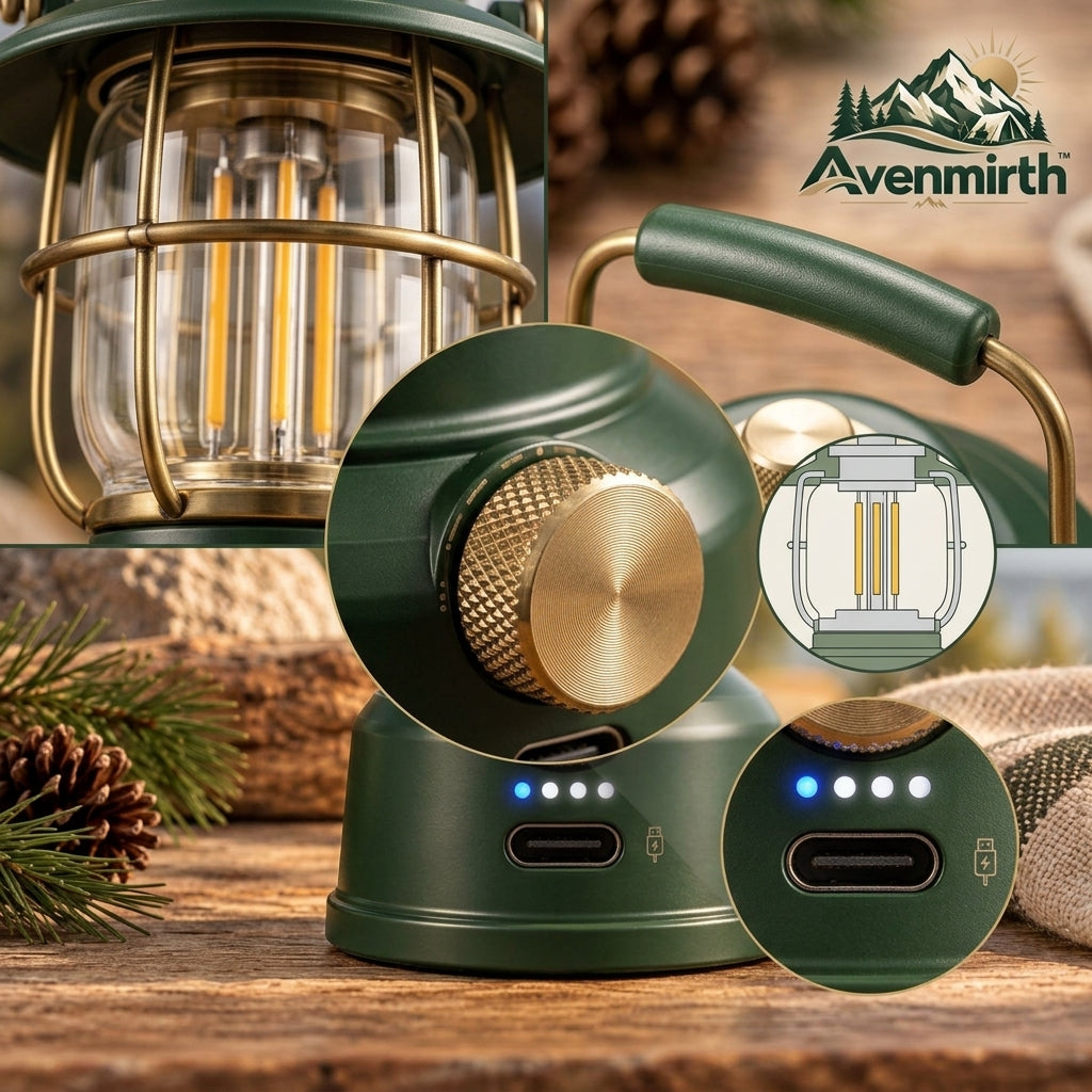 Avenmirth™ Vintage-Style Camp Lantern