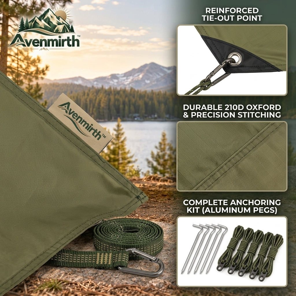 Avenmirth™ Camping Tarp Shelter Kit