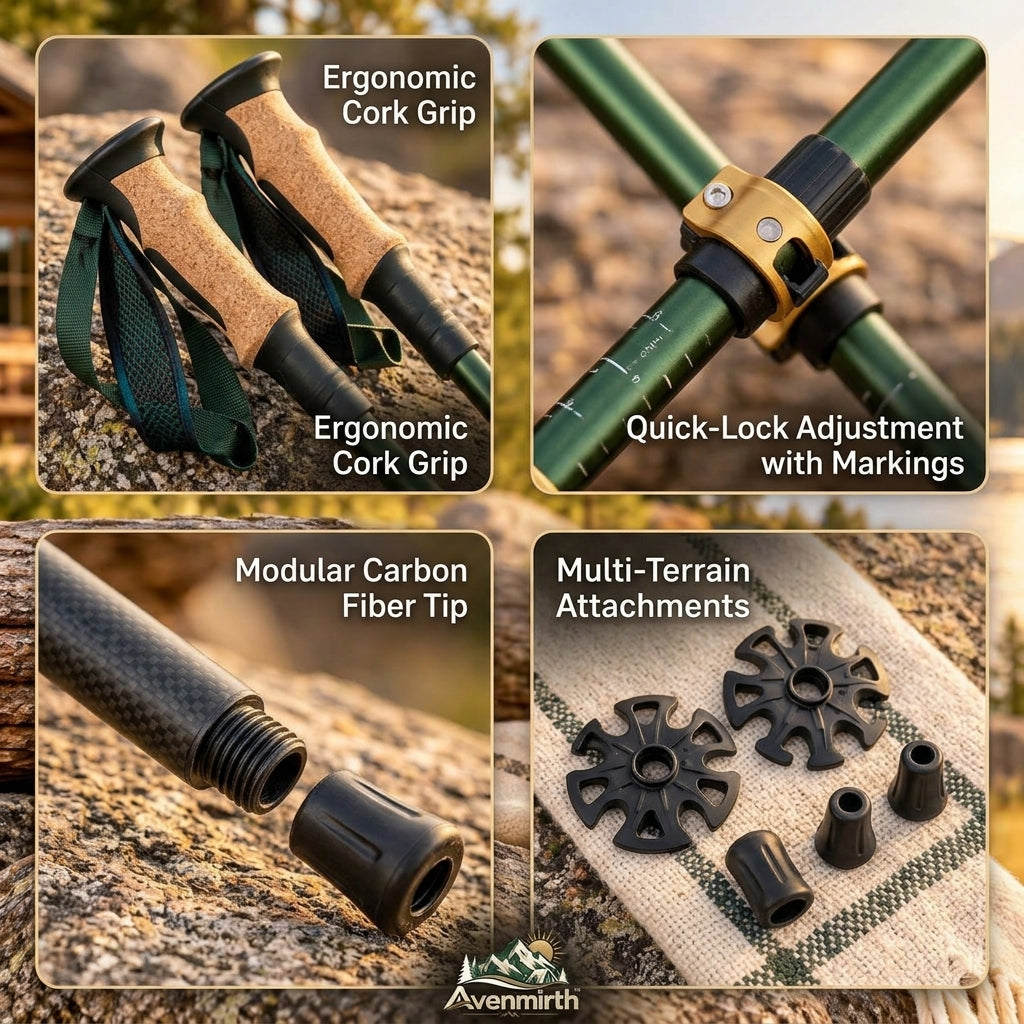 Avenmirth™ Adjustable Trekking Pole Set