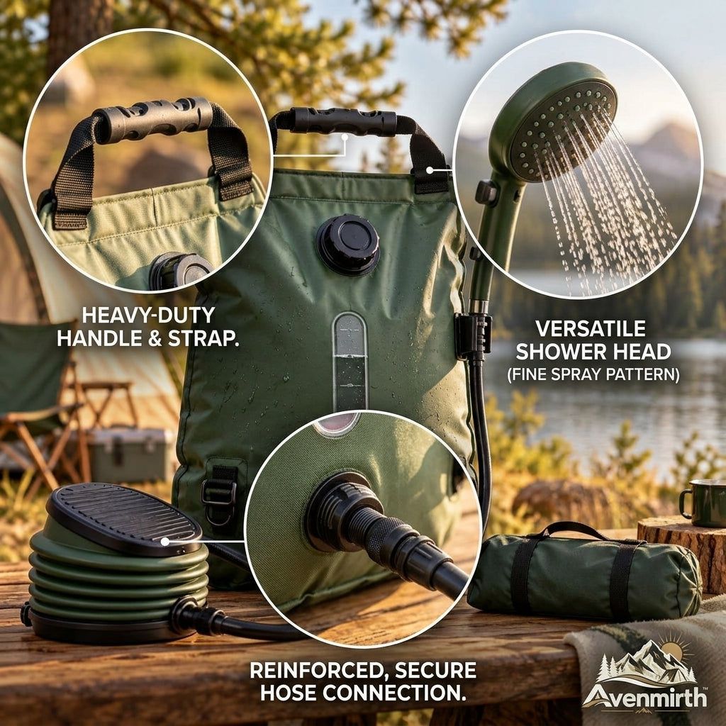 Avenmirth™ Foot-Pump Camp Shower