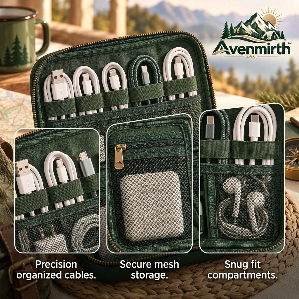 Avenmirth™ Travel Tech Organizer