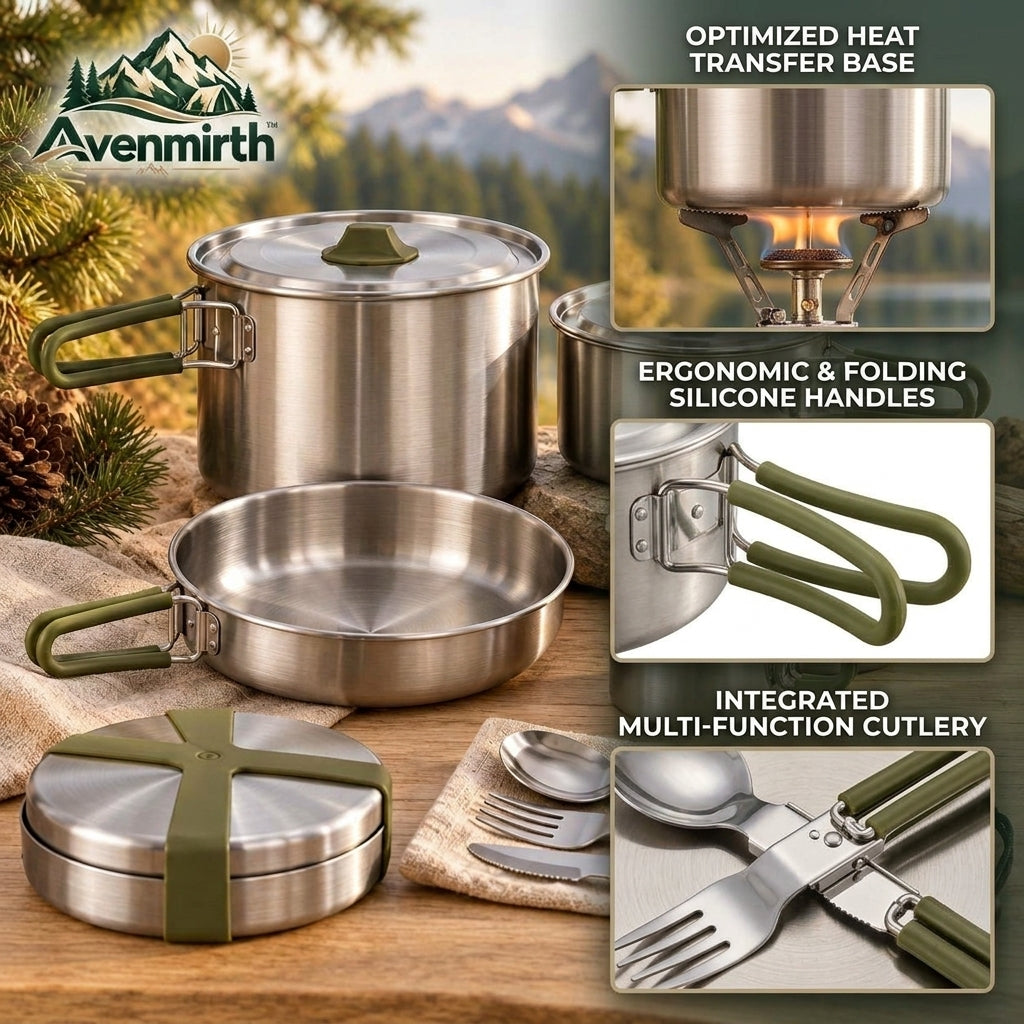Avenmirth™ Camp Cookware & Dining Set