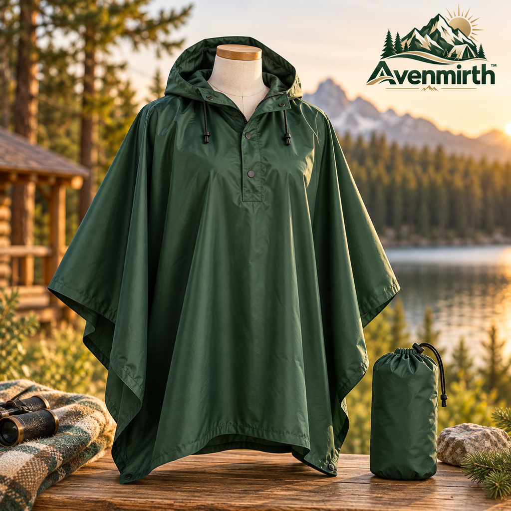 Avenmirth™ Packable Hooded Poncho