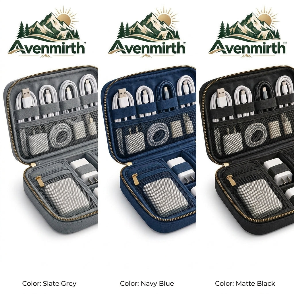 Avenmirth™ Travel Tech Organizer