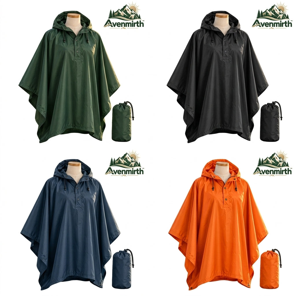 Avenmirth™ Packable Hooded Poncho