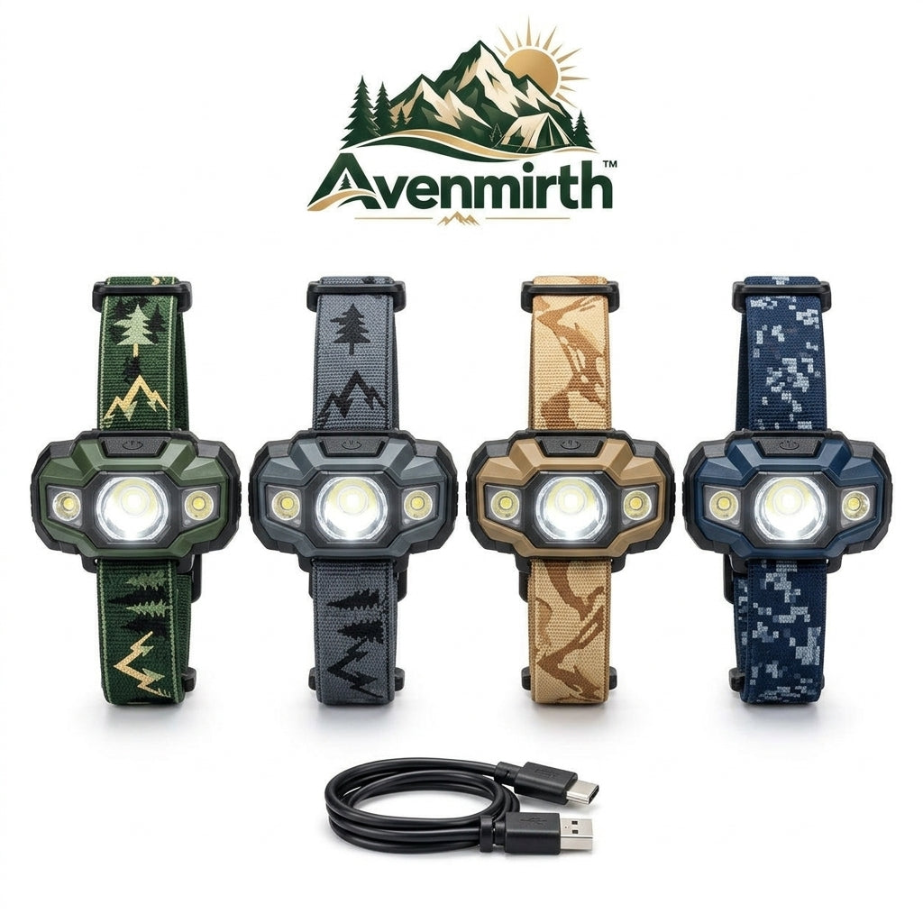 Avenmirth™ Three-Light Outdoor Headlamp