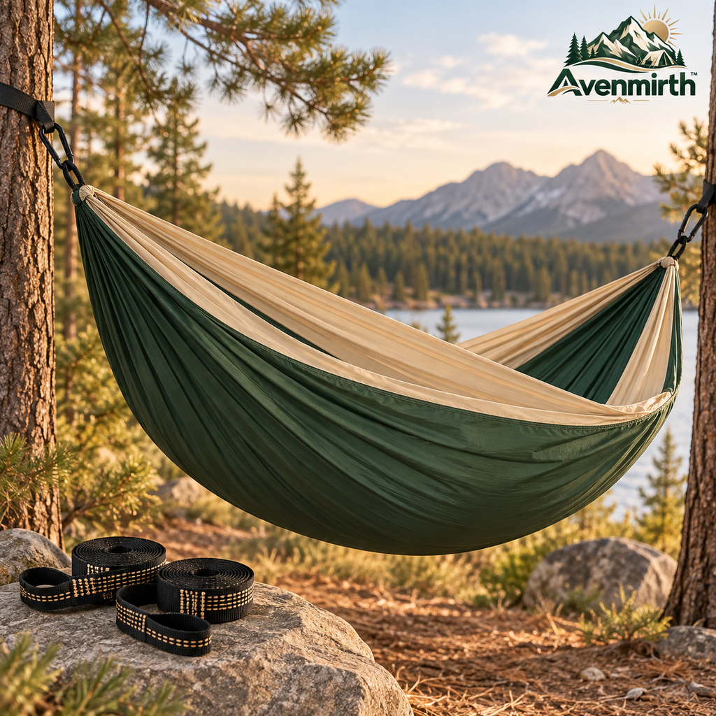 Avenmirth™ Two-Tone Camping Hammock